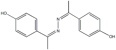 1-(4-hydroxyphenyl)ethanone [1-(4-hydroxyphenyl)ethylidene]hydrazone Struktur