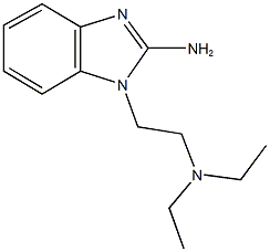 N-[2-(2-amino-1H-benzimidazol-1-yl)ethyl]-N,N-diethylamine Struktur