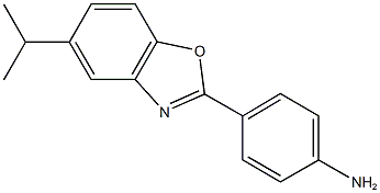 4-(5-isopropyl-1,3-benzoxazol-2-yl)phenylamine Struktur