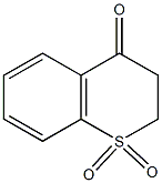 2,3-dihydro-4H-thiochromen-4-one 1,1-dioxide Struktur