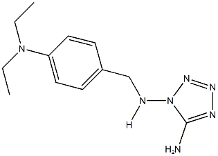 N-(5-amino-1H-tetraazol-1-yl)-N-[4-(diethylamino)benzyl]amine Struktur