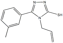 4-allyl-5-(3-methylphenyl)-4H-1,2,4-triazol-3-yl hydrosulfide Struktur