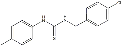 N-(4-chlorobenzyl)-N'-(4-methylphenyl)thiourea Struktur