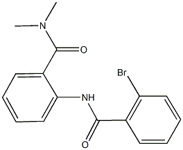 2-[(2-bromobenzoyl)amino]-N,N-dimethylbenzamide Struktur