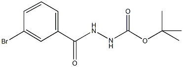 tert-butyl 2-(3-bromobenzoyl)hydrazinecarboxylate Struktur