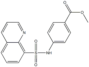 methyl 4-[(8-quinolinylsulfonyl)amino]benzoate Struktur