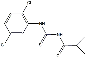 N-(2,5-dichlorophenyl)-N'-isobutyrylthiourea Struktur