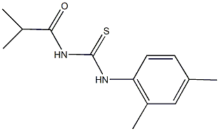 N-(2,4-dimethylphenyl)-N'-isobutyrylthiourea Struktur