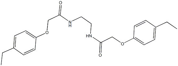 2-(4-ethylphenoxy)-N-(2-{[(4-ethylphenoxy)acetyl]amino}ethyl)acetamide Struktur