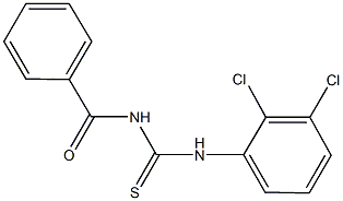 N-benzoyl-N'-(2,3-dichlorophenyl)thiourea Struktur