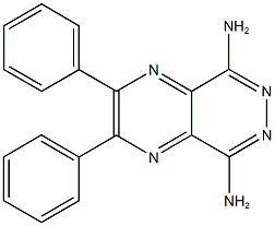 8-amino-2,3-diphenylpyrazino[2,3-d]pyridazin-5-ylamine Struktur