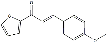 3-(4-methoxyphenyl)-1-(2-thienyl)-2-propen-1-one Struktur