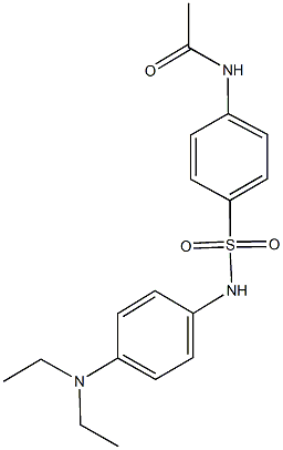 N-(4-{[4-(diethylamino)anilino]sulfonyl}phenyl)acetamide Struktur