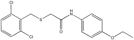 2-[(2,6-dichlorobenzyl)sulfanyl]-N-(4-ethoxyphenyl)acetamide Struktur