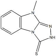 9-methyl-2,9-dihydro-3H-[1,2,4]triazolo[4,3-a]benzimidazole-3-thione Struktur