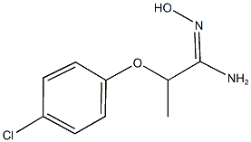 2-(4-chlorophenoxy)-N'-hydroxypropanimidamide Struktur