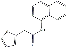 N-(1-naphthyl)-2-(2-thienyl)acetamide Struktur