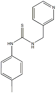 N-(4-methylphenyl)-N'-(3-pyridinylmethyl)thiourea Struktur