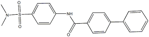 N-{4-[(dimethylamino)sulfonyl]phenyl}[1,1'-biphenyl]-4-carboxamide Struktur