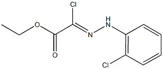 ethyl chloro[(2-chlorophenyl)hydrazono]acetate Struktur