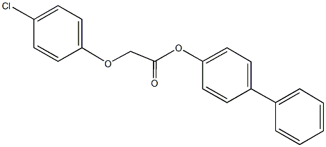 [1,1'-biphenyl]-4-yl (4-chlorophenoxy)acetate Struktur