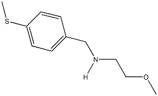 N-(2-methoxyethyl)-N-[4-(methylsulfanyl)benzyl]amine Struktur