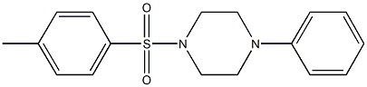 1-[(4-methylphenyl)sulfonyl]-4-phenylpiperazine Struktur