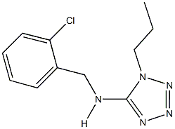 N-(2-chlorobenzyl)-N-(1-propyl-1H-tetraazol-5-yl)amine Struktur