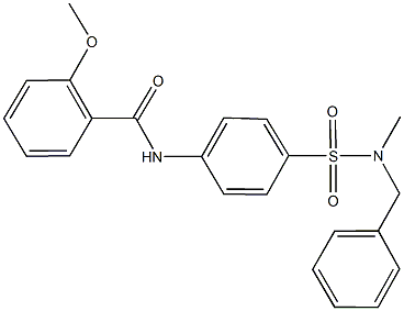 N-(4-{[benzyl(methyl)amino]sulfonyl}phenyl)-2-methoxybenzamide Struktur