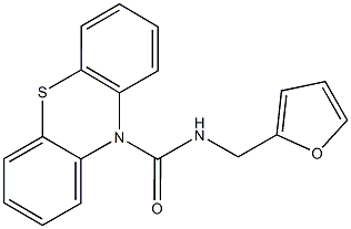 N-(2-furylmethyl)-10H-phenothiazine-10-carboxamide Struktur