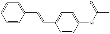 N-[4-(2-phenylvinyl)phenyl]acetamide Struktur