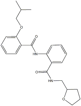 2-[(2-isobutoxybenzoyl)amino]-N-(tetrahydro-2-furanylmethyl)benzamide Struktur