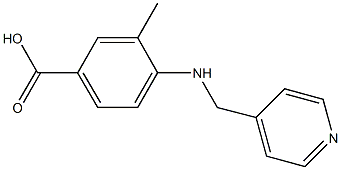 3-methyl-4-[(4-pyridinylmethyl)amino]benzoic acid Struktur