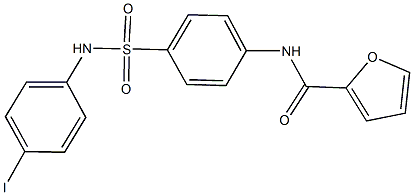 N-{4-[(4-iodoanilino)sulfonyl]phenyl}-2-furamide Struktur