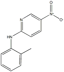 5-nitro-2-(2-toluidino)pyridine Struktur