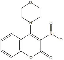 3-nitro-4-(4-morpholinyl)-2H-chromen-2-one Struktur