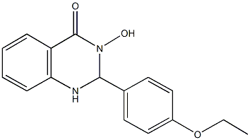 2-(4-ethoxyphenyl)-3-hydroxy-2,3-dihydro-4(1H)-quinazolinone Struktur