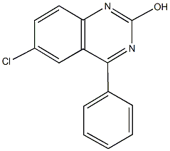 6-chloro-4-phenyl-2-quinazolinol Struktur