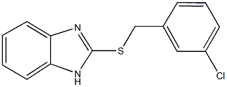 1H-benzimidazol-2-yl 3-chlorobenzyl sulfide Struktur