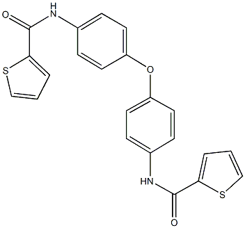 N-(4-{4-[(2-thienylcarbonyl)amino]phenoxy}phenyl)-2-thiophenecarboxamide Struktur