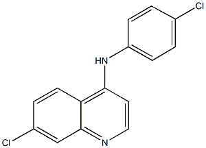 7-chloro-N-(4-chlorophenyl)-4-quinolinamine Struktur