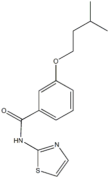 3-(isopentyloxy)-N-(1,3-thiazol-2-yl)benzamide Struktur