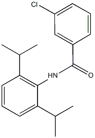 3-chloro-N-(2,6-diisopropylphenyl)benzamide Struktur