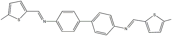 N-[(5-methyl-2-thienyl)methylene]-N-(4'-{[(5-methyl-2-thienyl)methylene]amino}[1,1'-biphenyl]-4-yl)amine Struktur