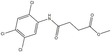 methyl 4-oxo-4-(2,4,5-trichloroanilino)butanoate Struktur