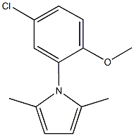 4-chloro-2-(2,5-dimethyl-1H-pyrrol-1-yl)phenyl methyl ether Struktur