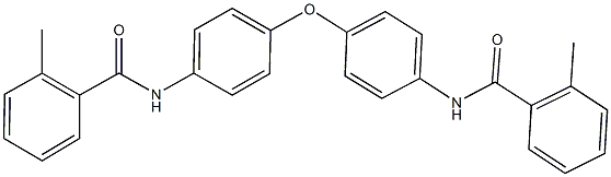 2-methyl-N-(4-{4-[(2-methylbenzoyl)amino]phenoxy}phenyl)benzamide Struktur