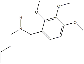 N-butyl-N-(2,3,4-trimethoxybenzyl)amine Struktur