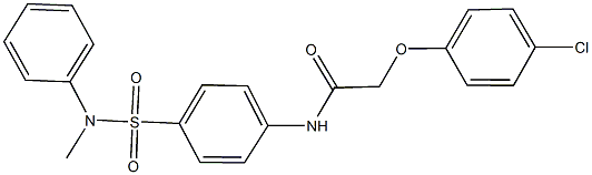 2-(4-chlorophenoxy)-N-{4-[(methylanilino)sulfonyl]phenyl}acetamide Struktur