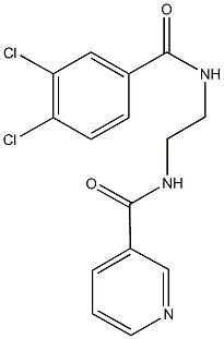 N-{2-[(3,4-dichlorobenzoyl)amino]ethyl}nicotinamide Struktur